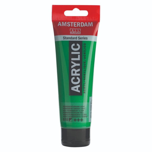 AMSTERDAM ACRYLICS AMSTERDAM 120ml Amsterdam 618 Permanent Green Light Acrylic