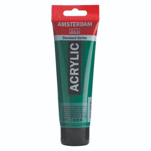 AMSTERDAM ACRYLICS AMSTERDAM 120ml Amsterdam 619 Permanent Green Deep Acrylic