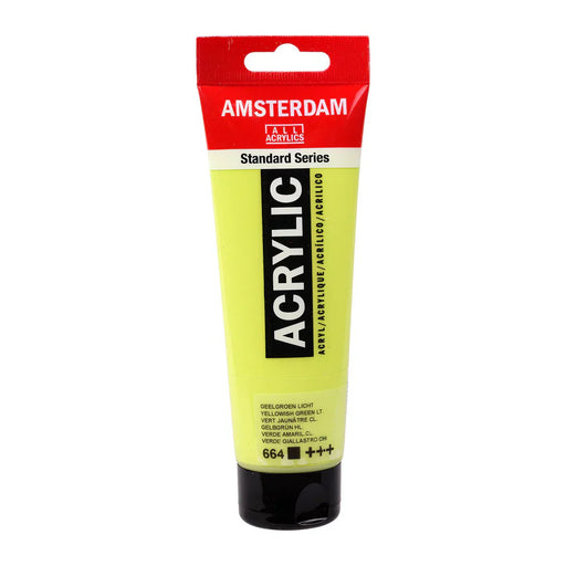 AMSTERDAM ACRYLICS AMSTERDAM ACRYLICS 120ml Amsterdam 664 Yellowish Green Light Acrylic