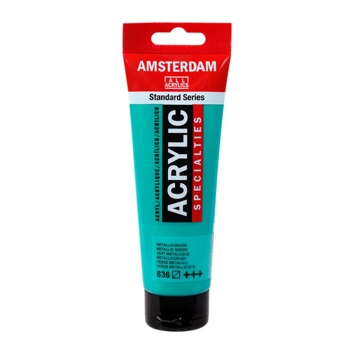 AMSTERDAM ACRYLICS AMSTERDAM 120ml Amsterdam 836 Metallic Green Acrylic
