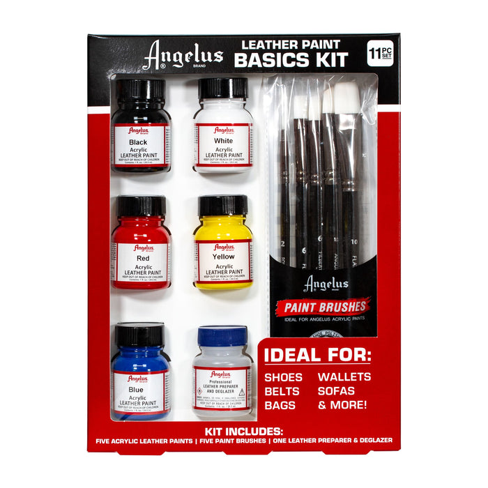 ANGELUS Leather Paint Set Angelus Acrylic Paint Kit - Basic Starter