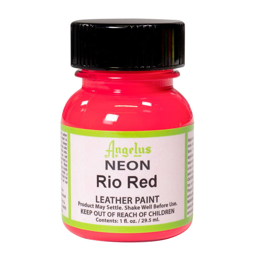 ANGELUS Neon Leather Paint Angelus Neon Paint 29ml - Rio Red