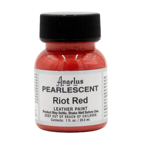 Angelus Pearlescent Leather Paint - Riot Red