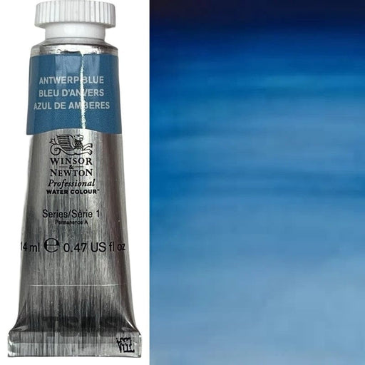 WINSOR & NEWTON WATERCOLOURS WINSOR & NEWTON WATERCOLOURS Antwerp Blue 14ml W&N Watercolour