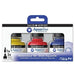 DALER ROWNEY INK DALER ROWNEY Aquafine Ink Starter Set 3 x 29.5ml + 1 Marker
