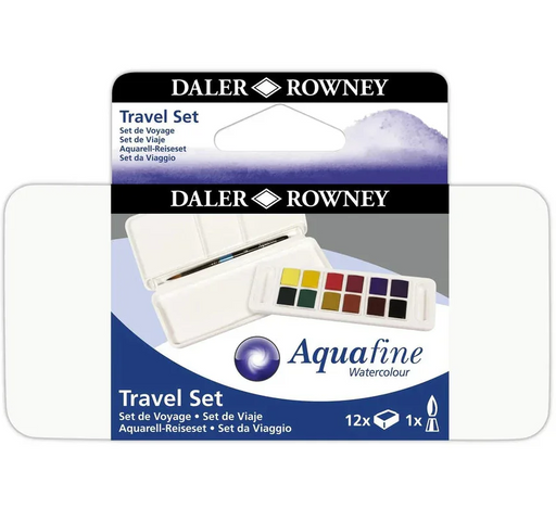 DALER ROWNEY AQUAFINE DALER ROWNEY Aquafine Travel Tin Set of 12