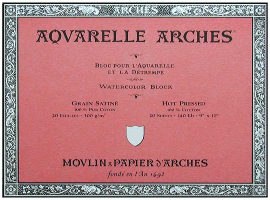 ARCHES BLOCKS ARCHES 300gsm / Hotpress / 41x51cm Arches Watercolour Blocks