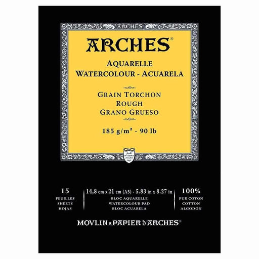 ARCHES PADS ARCHES A5 (148x210mm) 185gsm - Rough (RGH) Arches Watercolour Pads