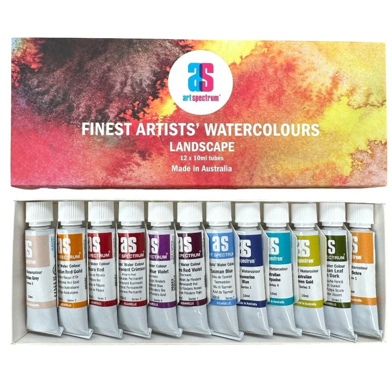 Art Spectrum 10ml Watercolour Box Set Of 12 Australian Landscape Colou ...