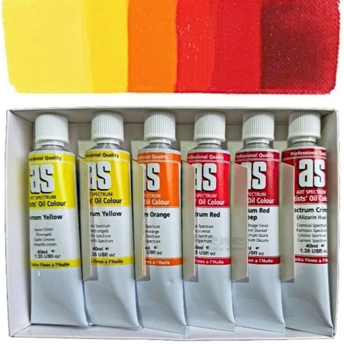 Art Spectrum® Artists’ Oil Set 6x Yellow and Reds