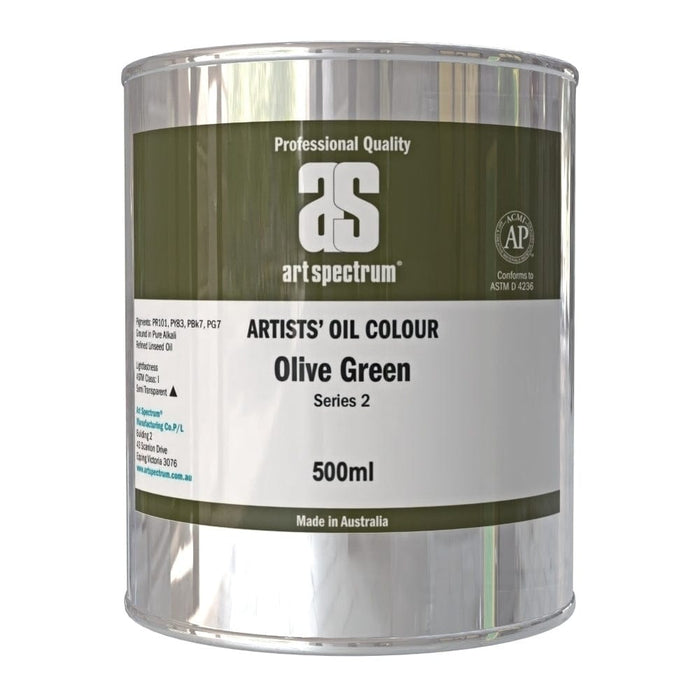 ART SPECTRUM OILS ART SPECTRUM 500ml Art Spectrum Olive Green