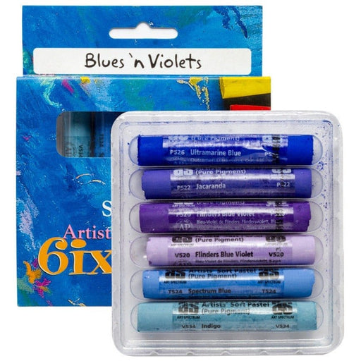 ART SPECTRUM SOFT PASTELS ART SPECTRUM Art Spectrum Soft Pastels 6 Set Blue'n Violets