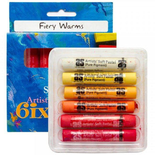 ART SPECTRUM SOFT PASTELS ART SPECTRUM Art Spectrum Soft Pastels 6 Set Fiery Warms