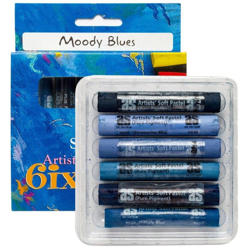 ART SPECTRUM SOFT PASTELS ART SPECTRUM Art Spectrum Soft Pastels 6 Set Moody Blues