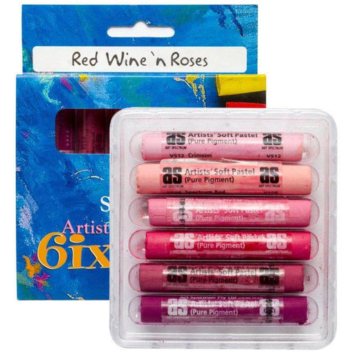 ART SPECTRUM SOFT PASTELS ART SPECTRUM Art Spectrum Soft Pastels 6 Set Red Wine'n Rose