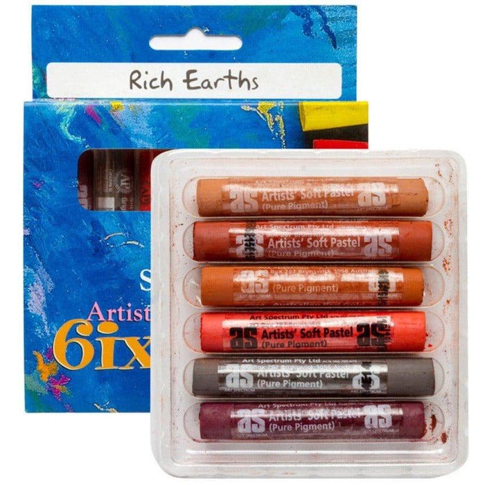 ART SPECTRUM SOFT PASTELS ART SPECTRUM Art Spectrum Soft Pastels 6 Set Rich Earth