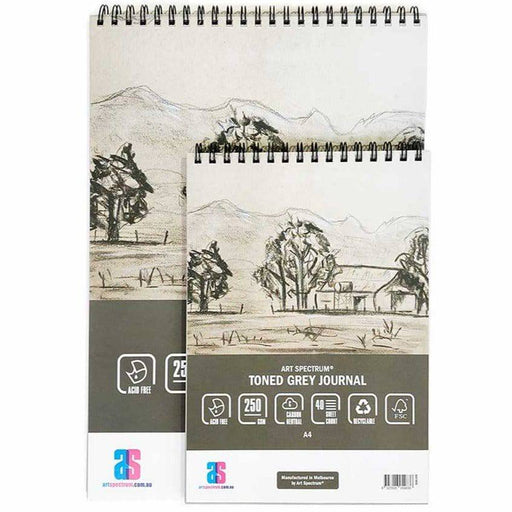 ART SPECTRUM PAPER ART SPECTRUM Art Spectrum Toned Grey Journal 250gsm