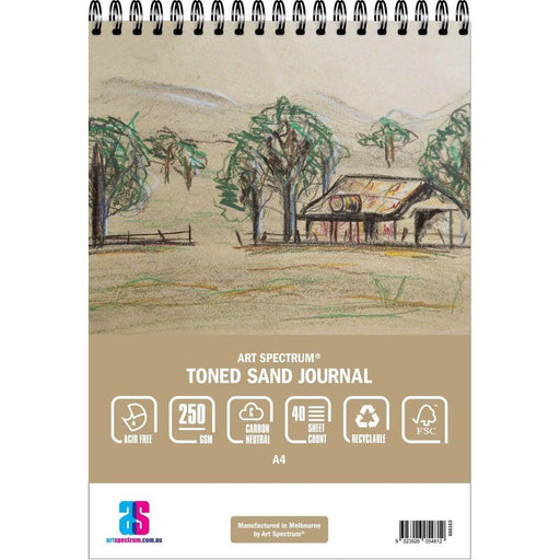 ART SPECTRUM PAPER ART SPECTRUM Art Spectrum Toned Sand Journal 250gsm