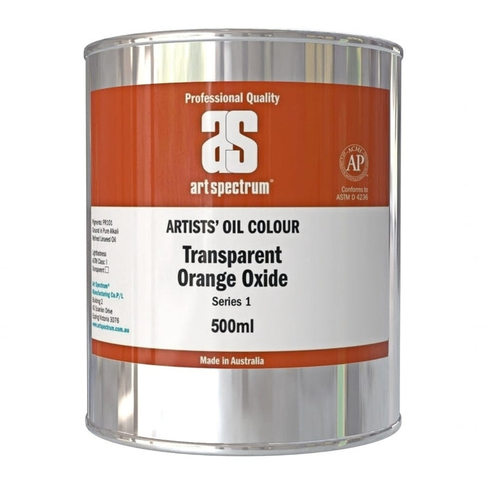 ART SPECTRUM OILS ART SPECTRUM 500ml Art Spectrum Transparent Orange Oxide