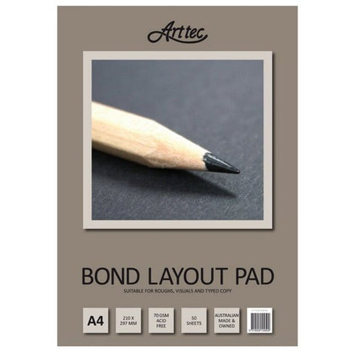 ARTTEC A4 - 50 Sheets 70gsm Arttec Bond Layout Pads