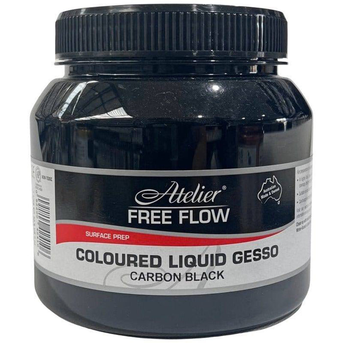 DISCONTINUED Atelier Coloured Liquid Gesso Carbon Black