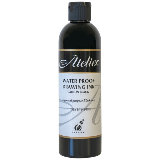 ATELIER INKS ATELIER INKS Atelier Waterproof Drawing Ink 250ml - Carbon Black