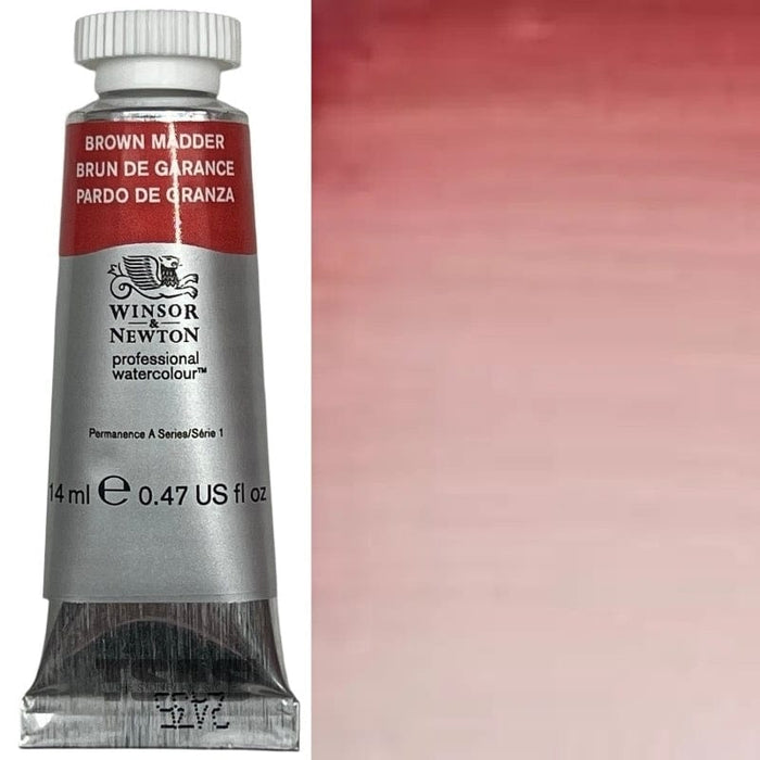 WINSOR & NEWTON WATERCOLOURS WINSOR & NEWTON WATERCOLOURS Brown Madder 14ml W&N Watercolour