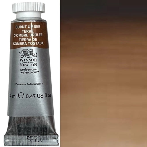 WINSOR & NEWTON WATERCOLOURS WINSOR & NEWTON WATERCOLOURS Burnt Umber 14ml W&N Watercolour