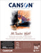 CANSON PADS MI-TEINTES 32x41cm Canson Mi-Teintes Velvet 430gsm Pastel Paper Pads Charcoal Black