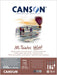 CANSON PADS MI-TEINTES 24x32cm Canson Mi-Teintes Velvet 430gsm Pastel Paper Pads Grey Tones