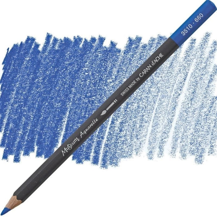 CARAN D’ACHE CARAN D’ACHE 660 MIDDLE COBALT BLUE Caran D’Ache Museum Aquarelle Colour Pencils