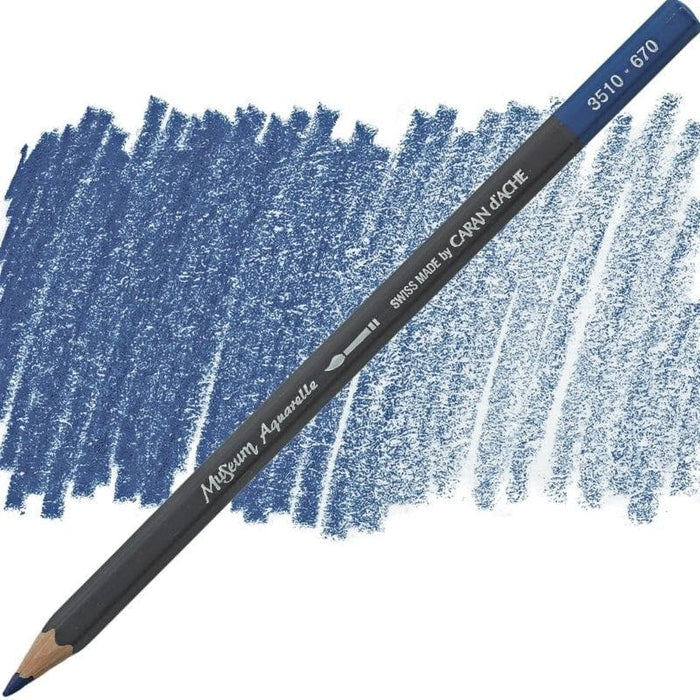 CARAN D’ACHE CARAN D’ACHE 670 PERMANENT BLUE Caran D’Ache Museum Aquarelle Colour Pencils