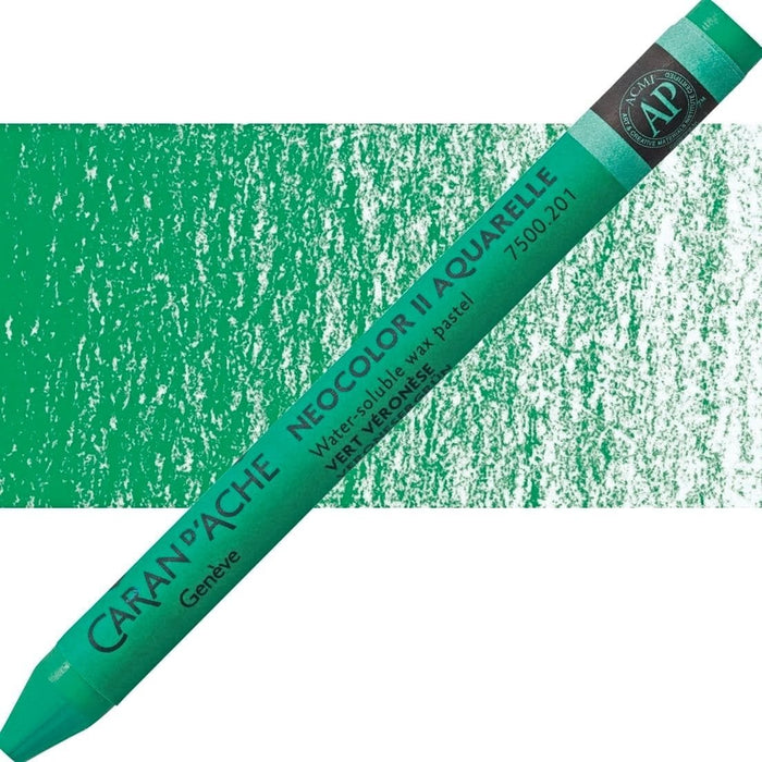 CARAN D’ACHE CARAN D’ACHE 201 VERONESE GREEN Caran D’Ache NEOCOLOR II Wax Pastels (watersoluble)