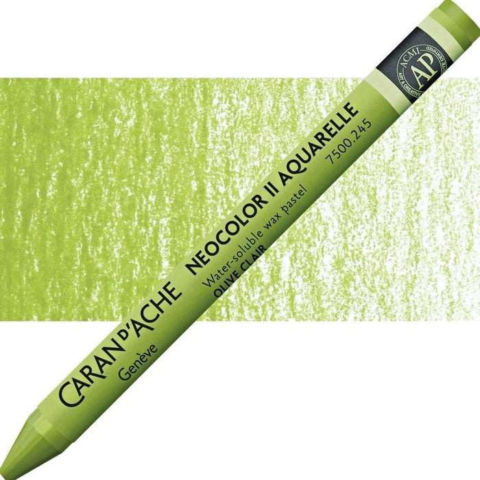 CARAN D’ACHE CARAN D’ACHE 245 LIGHT OLIVE Caran D’Ache NEOCOLOR II Wax Pastels (watersoluble)