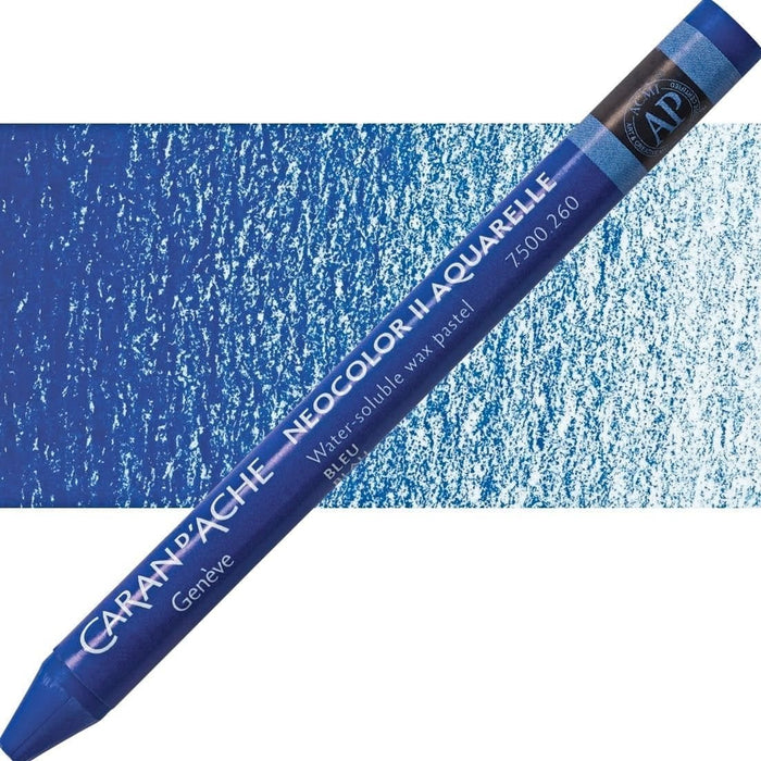 CARAN D’ACHE CARAN D’ACHE 260 BLUE Caran D’Ache NEOCOLOR II Wax Pastels (watersoluble)