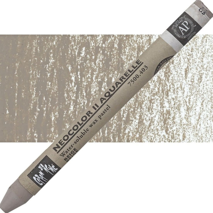 CARAN D’ACHE CARAN D’ACHE 403 BEIGE Caran D’Ache NEOCOLOR II Wax Pastels (watersoluble)