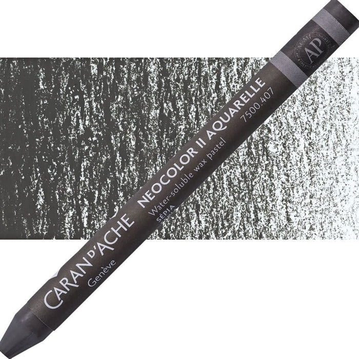 CARAN D’ACHE CARAN D’ACHE 407 SEPIA Caran D’Ache NEOCOLOR II Wax Pastels (watersoluble)