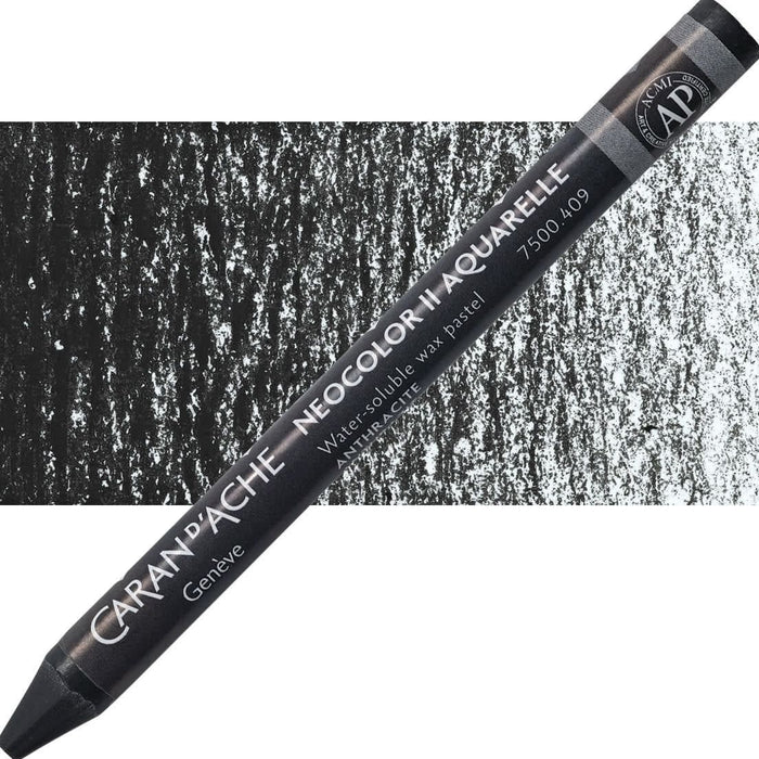 CARAN D’ACHE CARAN D’ACHE 409 CHARCOAL GREY Caran D’Ache NEOCOLOR II Wax Pastels (watersoluble)