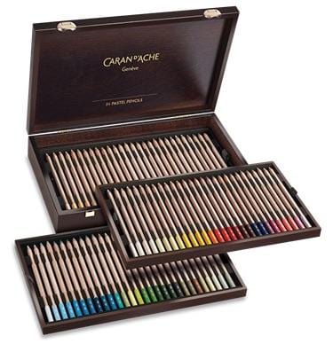 CARAN D’ACHE CARAN D’ACHE 84 Set Wooden Box Caran D’Ache Pastel Pencil Sets