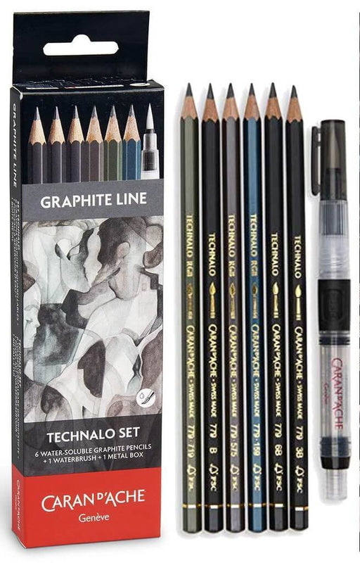 CARAN D’ACHE CARAN D’ACHE Caran D’Ache Technalo Set 6 Water-Soluble Graphite Pencils