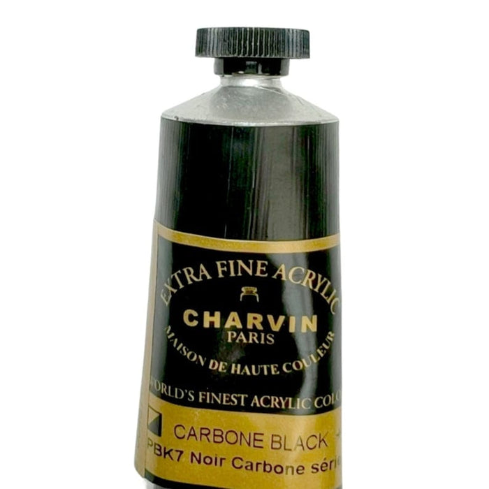 DISCONTINUED CHARVIN Carbone Black Charvin Acrylics 60ml