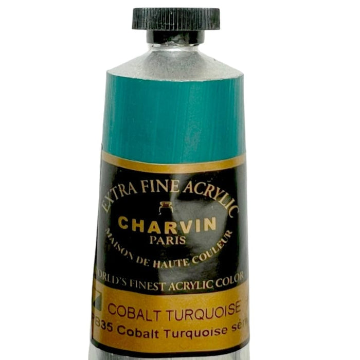 DISCONTINUED CHARVIN Cobalt Turquoise Charvin Acrylics 60ml