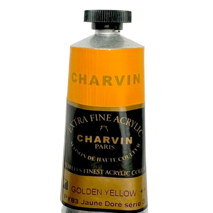 DISCONTINUED CHARVIN Golden Yellow Charvin Acrylics 60ml