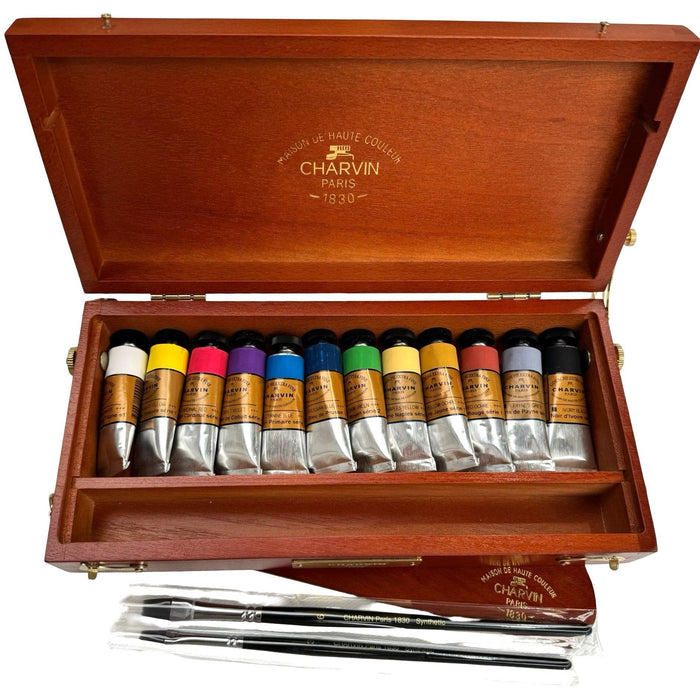 CHARVIN SETS CHARVIN Charvin Extra Fine Gouache Wooden Box Set