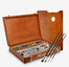 CHARVIN SETS CHARVIN Charvin Extra Fine Oil Paint Set with Wooden Box 17 Tubes 20ml + 60ml x 2 + Accessories