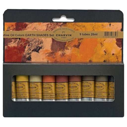 Charvin Extra Fine Oil Set Earth Shades - The Sydney Art Store