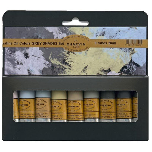 Charvin Extra Fine Oil Set Grey Shades - The Sydney Art Store