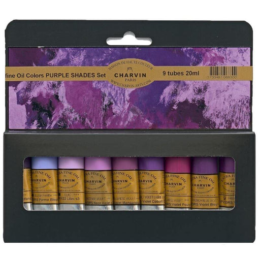 Charvin Extra Fine Oil Set Purple Shades - The Sydney Art Store