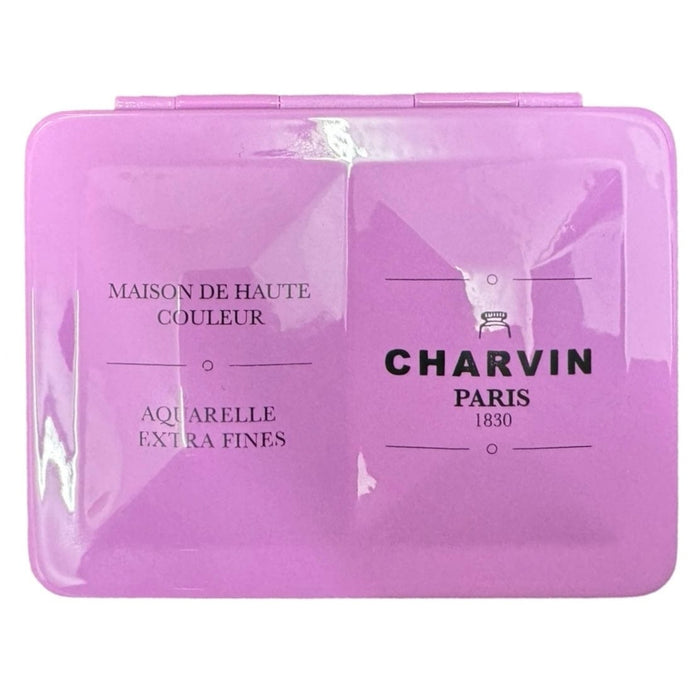 CHARVIN SETS CHARVIN Charvin Violet Watercolour Metal Pan Set 12 half pans