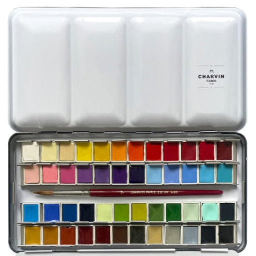 CHARVIN SETS CHARVIN Charvin Watercolour Pan Set 48 + Brush